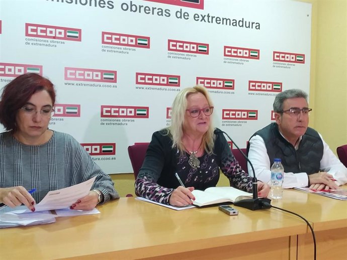 Encarna Chacón, durante el balance del pasado año.