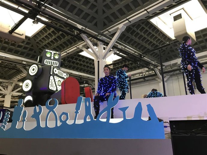 Nueva carroza de la fábrica de robots de juguete de la Cabalgata de Reyes de Barcelona.