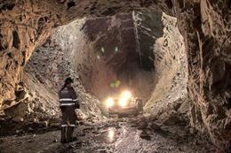 Interior de la mina de Aguas Teñidas, en la provincia de Huelva
