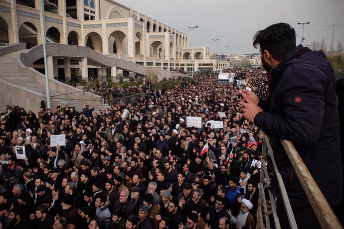Manifestació contra Estados Unidos en Teherán