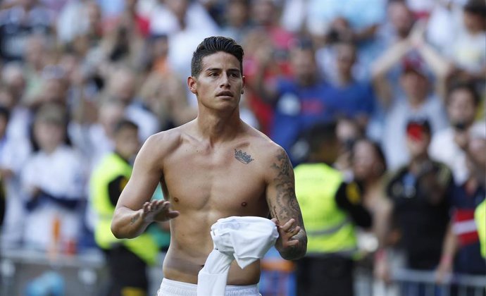 El jugador del Real Madrid James Rodríguez