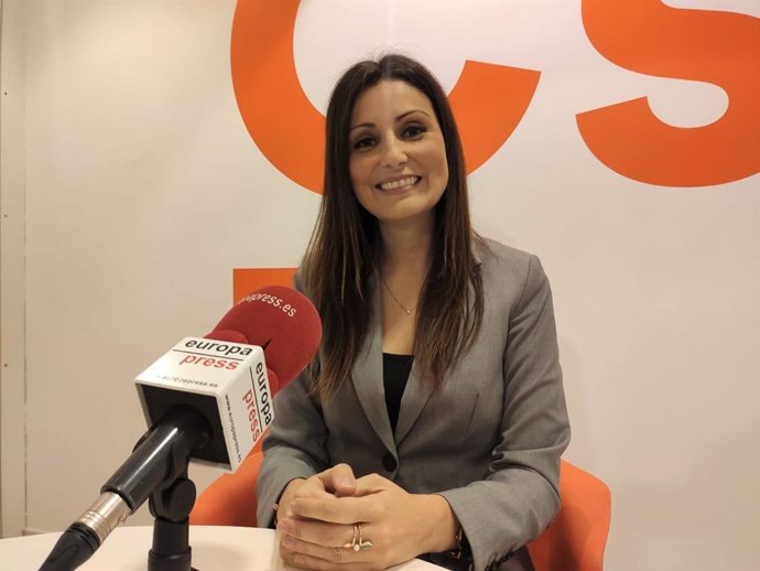 La líder de Cs en Catalunya, Lorena Roldán, en una entrevista de Europa Press