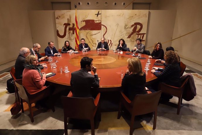 Consell Executiu de la Generalitat extraordinari el 3 de gener de 2019 després de la inhabilitació del president Quim Torra com a diputat dictada per la Junta Electoral Central (JEC)