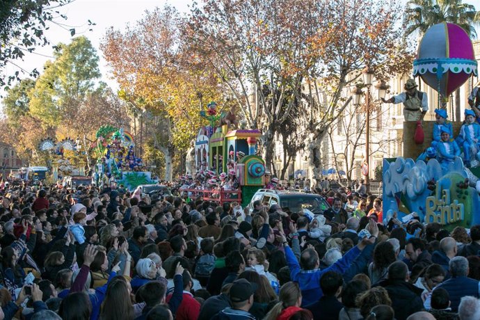 Salida de la Cabalgata de los Reyes Magos de Sevilla de 2019