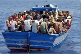 Inmigrantes en el Mediterráneo