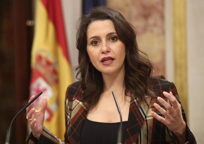 La portavoz parlamentaria de Ciudadanos, Inés Arrimadas, en el Congreso de los Diputados