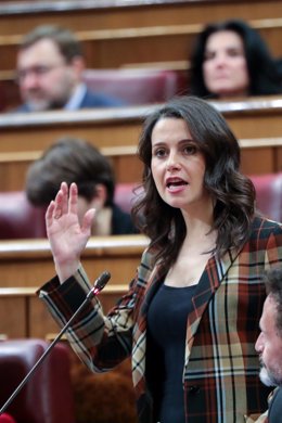 La portavoz de Ciudadanos en el Congreso de los Diputados, Inés Arrimadas.