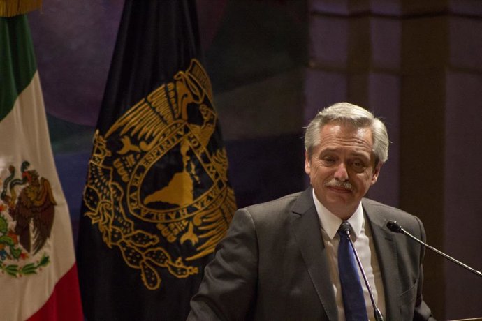 Imagen del presidente de Argentina, Alberto Fernández. 