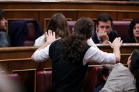 Iglesias y Rufián piden respeto para la portavoz de Bildu y censuran las protestas de PP, Vox y Ciudadanos -