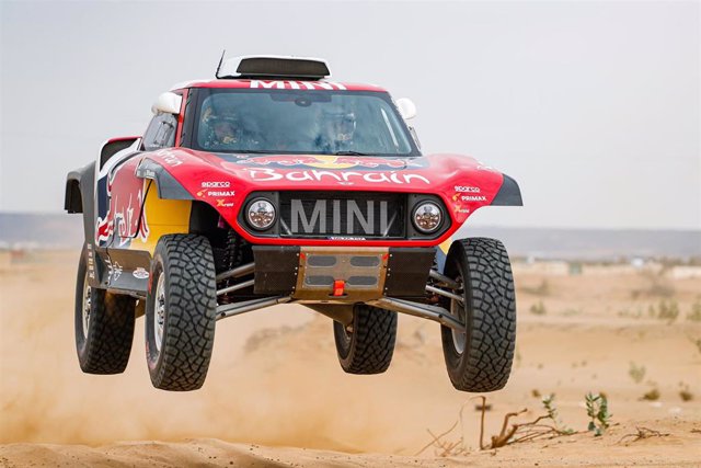 El piloto español Carlos Sainz en el Rally Dakar