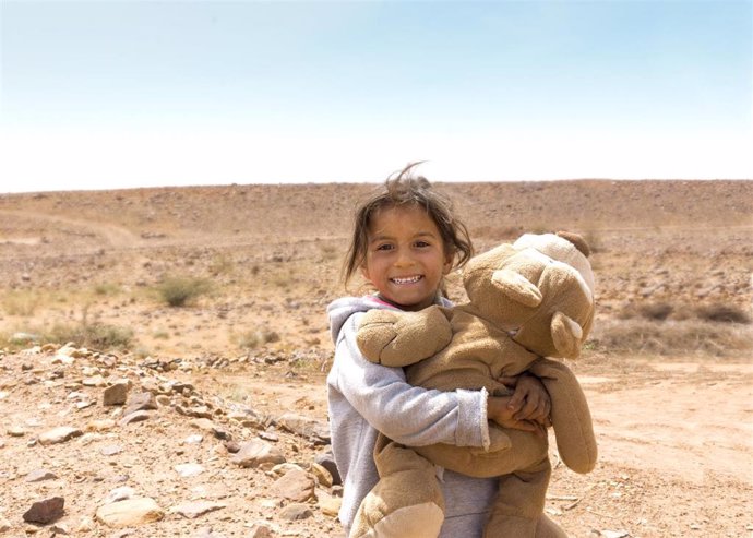 Fotografía de la exposición 'Sonrisas del Atlas'