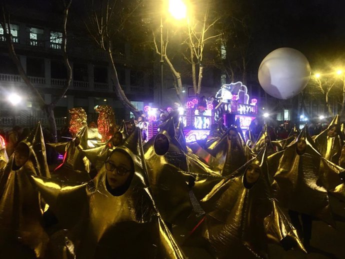 La Cabalgata de Reyes Magos de 2020 en Valladolid.