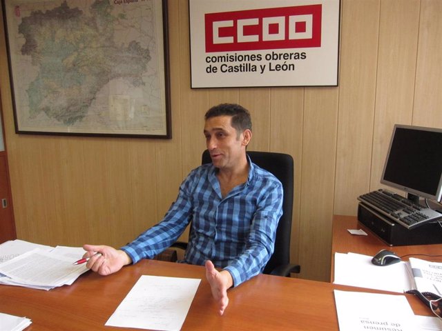 El secretario general de CCOO en Castilla y León, Vicente Andrés, en una imagen de archivo.