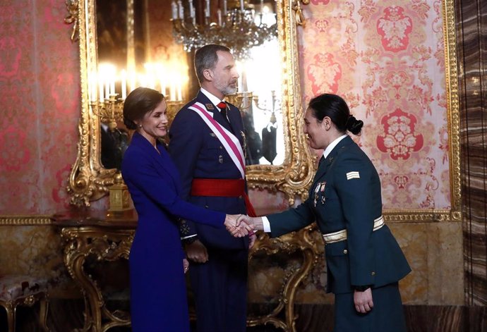 El Rey Felipe y Letizia en la Pascua Militar de 2020
