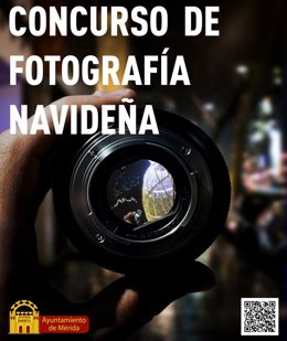 Cartel del Concurso de Fotografía Navideña del Ayuntamiento de Mérida