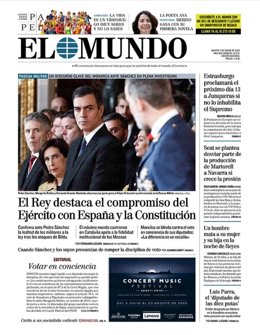 Portada de El Mundo