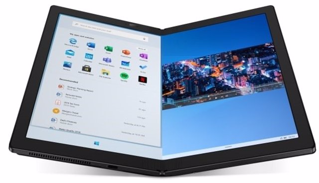 El ordenador portátil con pantalla flexible Lenovo ThinkPad X1 Fold.