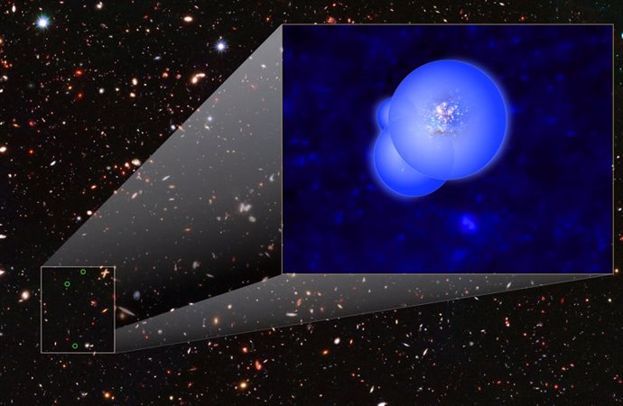 Primer grupo de galaxias responsable de la reionización cósmica