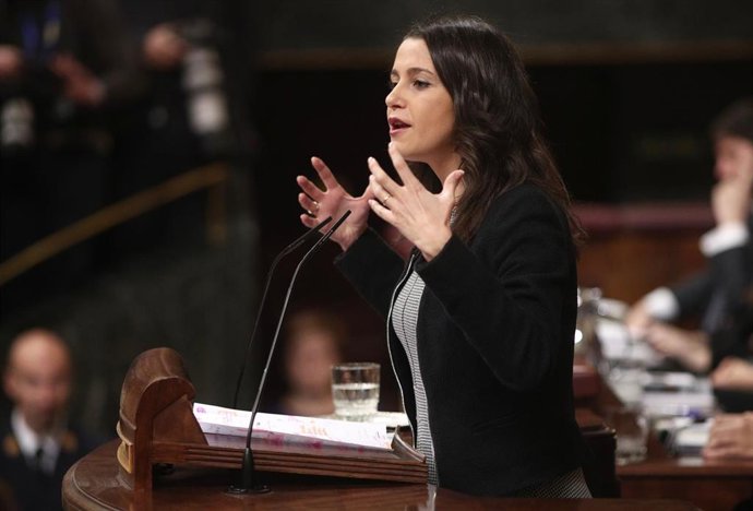 La portavoz de Ciudadanos en el Congreso, Inés Arrimadas.