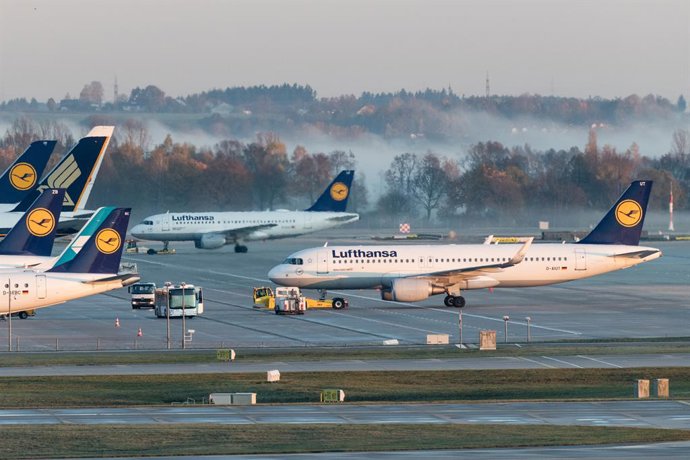 Aviones Lufthansa. 