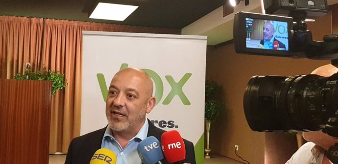 El secretario general de Vox en Baleares, Sergio Rodríguez.