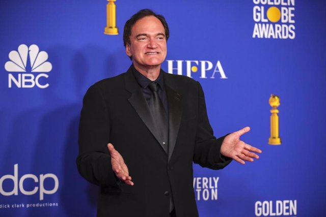 January 5, 2019 - Beverly Hills, California, United States: Quentin Tarantino in the photo deadline room at the 77th Golden Globe Awards at the Beverly Hilton on January 05, 2020  (Allen J. Schaben / Los Angeles Times / Contacto)