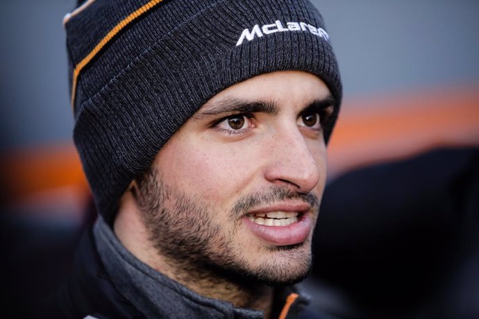 Carlos Sainz Jr. competeix amb McLaren al Circuit de Barcelona - Catalunya, Espanya el febrer del 2018.