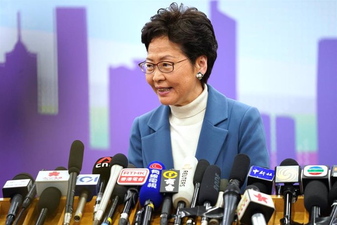 La jefa de Gobierno de Hong Kong, Carrie Lam.