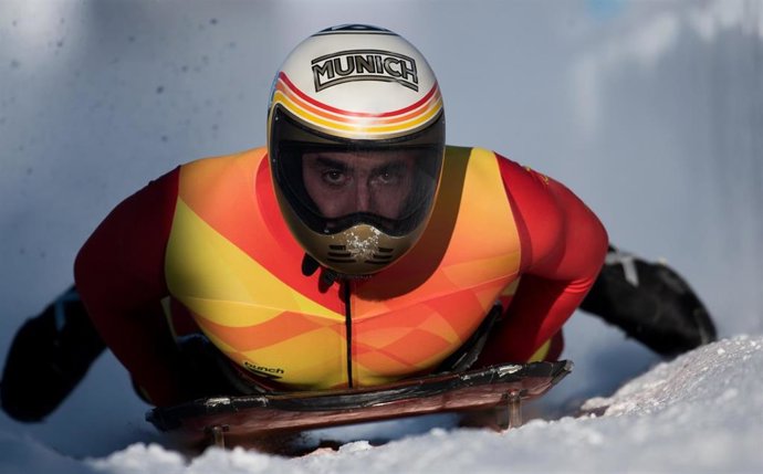 El piloto español de skeleton Ander Mirambell.
