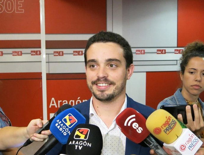 El secretario de Organización del PSOE Aragón, Darío Villagrasa.
