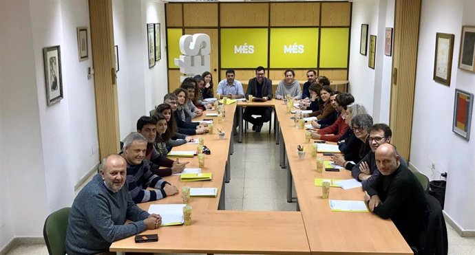 Ejecutiva de MÉS per Mallorca reunida tras la investidura de Snchez