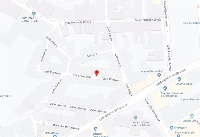 Calle Plantonar de Hellín, donde el incendio en una vivienda ha obligado a trasladar a dos heridos al hospital