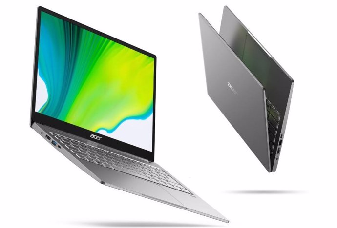 Los nuevos modelos de portátiles Acer Swift 3 presentados en CES 2020.