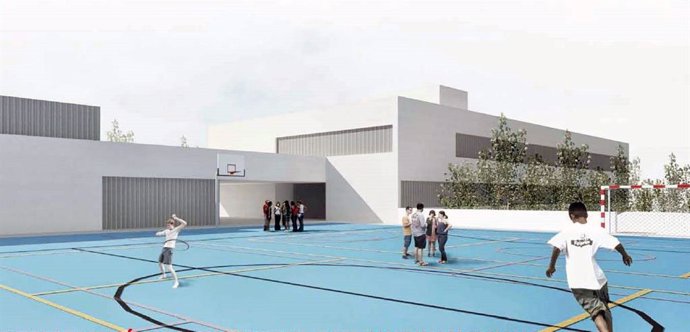 Boceto del nuevo colegio proyectado en Viator (Almería)