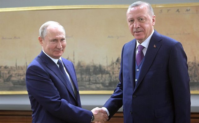 Vladimir Putin y Recep Tayyip Erdogan