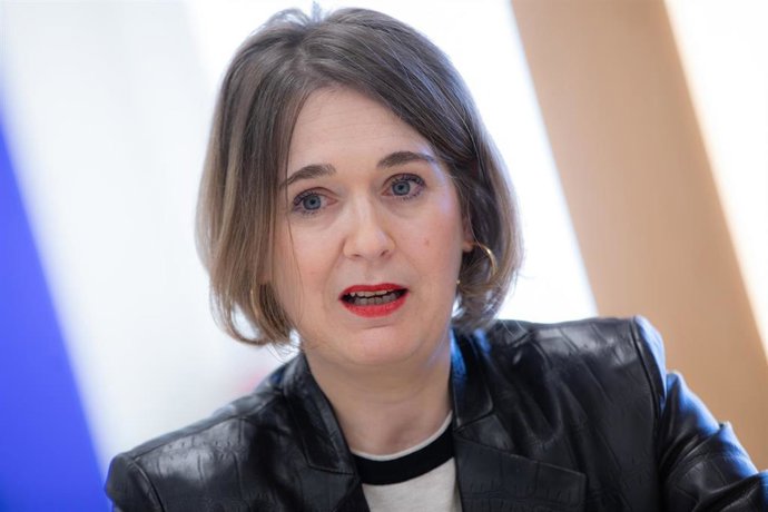 La consejera de Cultura de la Comunidad de Madrid, Marta Rivera de Ciudadanos durante su entrevista para Europa Press, en la Consejería, en Madrid (España), a 8 de enero de 2020.