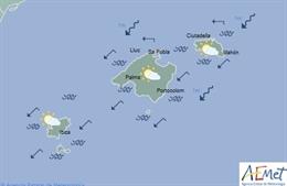 El tiempo en Baleares hoy, 9 de enero de 2020.