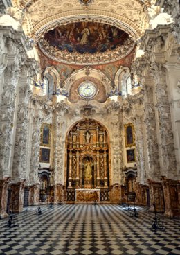 Imagen de la sacristía del monasterio de Cartuja de Granada