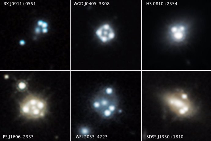 El telescopio Hubble detecta los más pequeños grupos de materia oscura