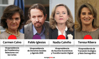 Sánchez rebaja el peso de Iglesias nombrando otras tres vicepresidencias que ocuparán mujeres: Calvo, Calviño y Ribera