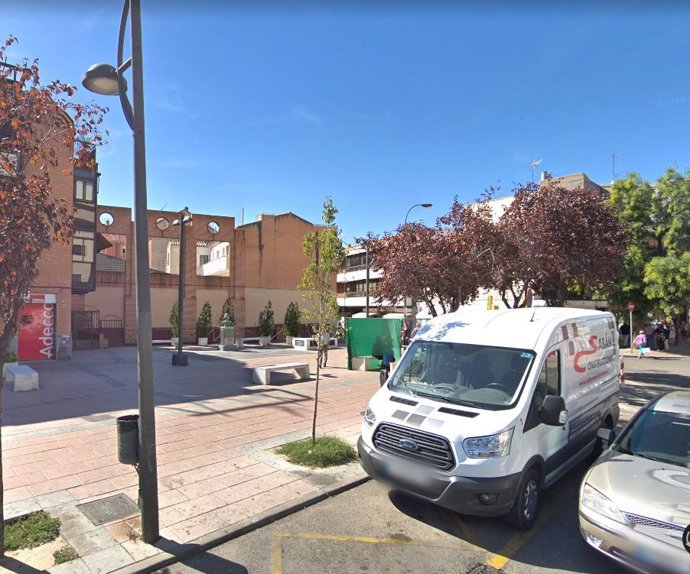 Plaza del General Palacio de Getafe, donde se produjo el último apuñalamiento