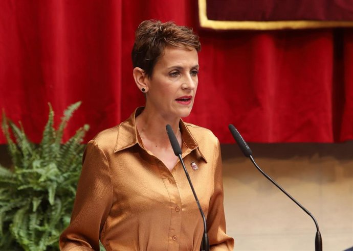 La presidenta del Gobierno de Navarra, María Chivite