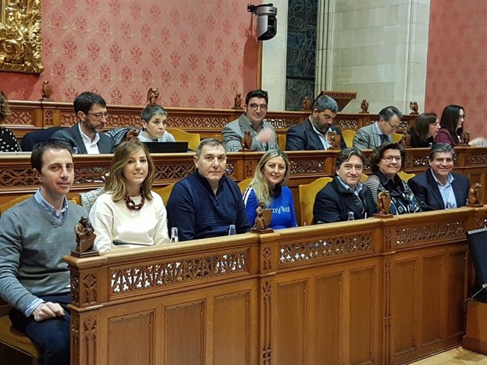 Miembros del PP en el pleno del Consell de Mallorca