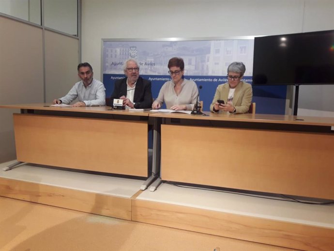Rueda de prensa de concejales de Ciudadanos en Avilés