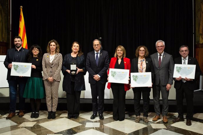 El presidente Quim Torra y la consellera ngels Chacón entregan los Premis del Turisme de Cataluny