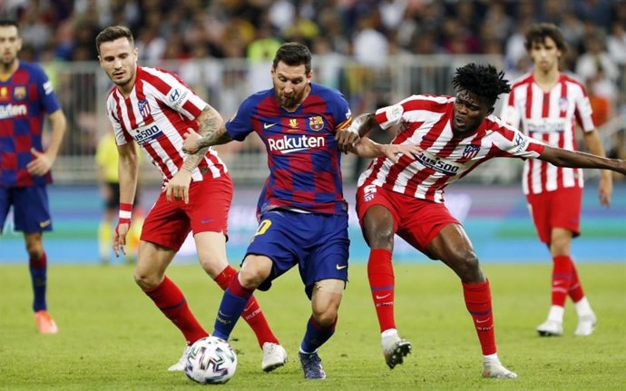 Leo Messi, en un partido contra el Atlético de Madrid.