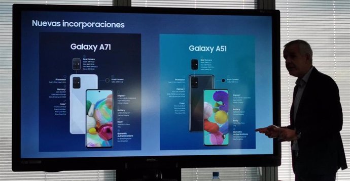 Presentación en España de los smartphones de gama media Galaxy A51 y A71 de Samsung