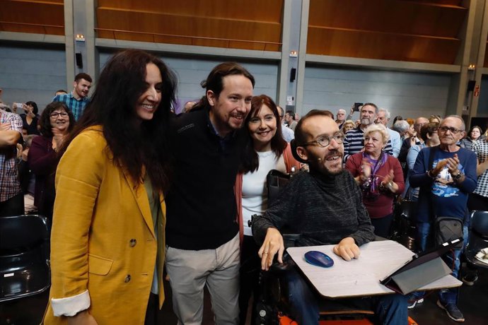 Los dirigentes de Podemos  Pablo Igesias y Pablo Echenique