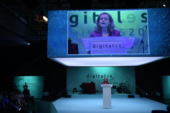 La ministra de Economía y Empresa en funciones, Nadia Calviño, participa en el   'DigitalES Summit 2019'.