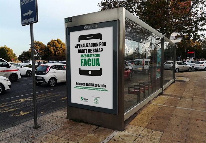 Marquesina con la campaña de Facua